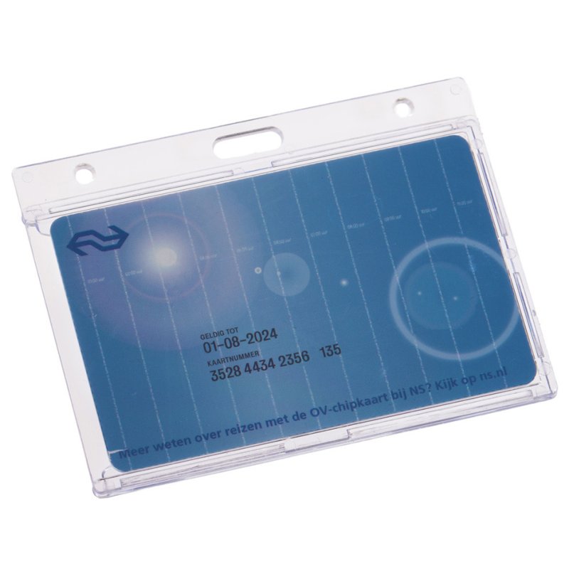 EUROPEL legitimatiehoes gesloten model, 54 × 85 mm, transparant, 30 stuks
